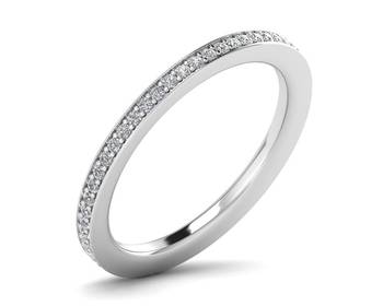 Micreation Brand New Cubic Zirconia Sterling Silver Ring Model No.MSR0043 1