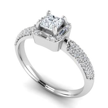 Micreation Brand New Cubic Zirconia Sterling Silver Ring Model No.MSR0045 1