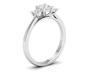 Micreation Brand New Cubic Zirconia Sterling Silver Ring Model No.MSR0049 1