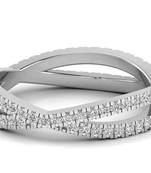 Micreation Brand New Cubic Zirconia Sterling Silver Ring Model No.MSR0051