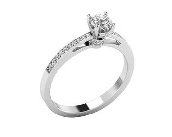 Micreation Brand New Cubic Zirconia Sterling Silver Ring Model No.MSR0055 1