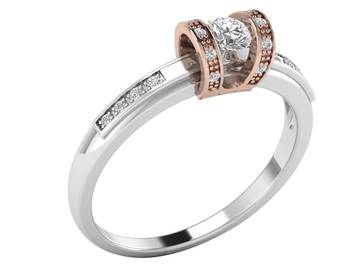 Micreation Brand New Cubic Zirconia Sterling Silver Ring Model No.MSR0057 1