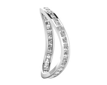 Micreation Brand New Cubic Zirconia Sterling Silver Ring Model No.MSR0062 1