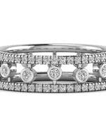 Micreation Brand New Cubic Zirconia Sterling Silver Ring Model No.MSR0073