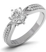 Micreation Brand New Cubic Zirconia Sterling Silver Ring Model No.MSR0076
