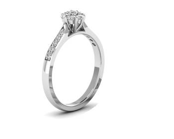 Micreation Brand New Cubic Zirconia Sterling Silver Ring Model No.MSR0077 1