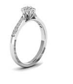 Micreation Brand New Cubic Zirconia Sterling Silver Ring Model No.MSR0077