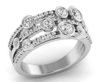 Micreation Brand New Cubic Zirconia Sterling Silver Ring Model No.MSR0088 1