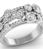Micreation Brand New Cubic Zirconia Sterling Silver Ring Model No.MSR0088