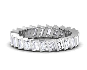 Micreation Brand New Cubic Zirconia Sterling Silver Ring Model No.MSR0089 1