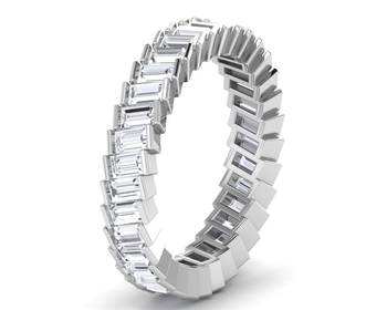 Micreation Brand New Cubic Zirconia Sterling Silver Ring Model No.MSR0090 1