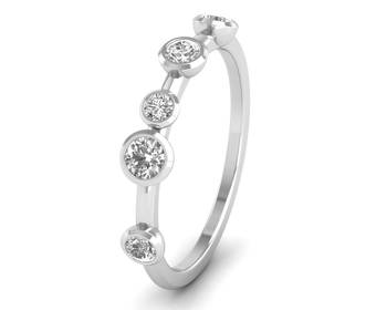 Micreation Brand New Cubic Zirconia Sterling Silver Ring Model No.MSR0093 1