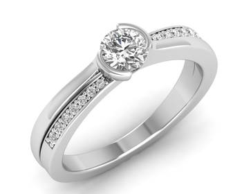 Micreation Brand New Cubic Zirconia Sterling Silver Ring Model No.MSR0094 1