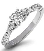 Micreation Brand New Cubic Zirconia Sterling Silver Ring Model No.MSR0095