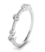 Micreation Brand New Cubic Zirconia Sterling Silver Ring Model No.MSR0096