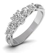 Micreation Brand New Cubic Zirconia Sterling Silver Ring Model No.MSR0097