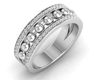 Micreation Brand New Cubic Zirconia Sterling Silver Ring Model No.MSR0098 1