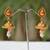Traditional golden small jhumka earring