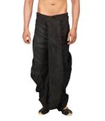 Black art silk dhotis