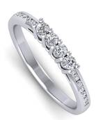 Micreation Brand New Cubic Zirconia Sterling Silver Ring Model No.MSR0111