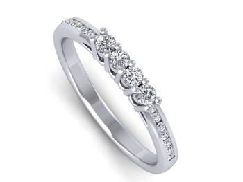 Micreation Brand New Cubic Zirconia Sterling Silver Ring Model No.MSR0111 2