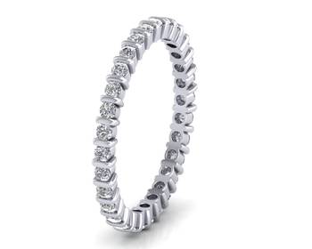 Micreation Brand New Cubic Zirconia Sterling Silver Ring Model No.MSR0112 1