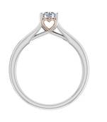 Micreation Brand New Cubic Zirconia Sterling Silver Ring Model No.MSR0120