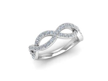 Micreation Brand New Cubic Zirconia Sterling Silver Ring Model No.MSR0123 1