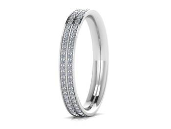 Micreation Brand New Cubic Zirconia Sterling Silver Ring Model No.MSR0124 2