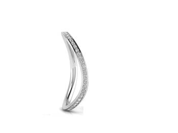 Micreation Brand New Cubic Zirconia Sterling Silver Ring Model No.MSR0129 1