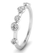 Micreation Brand New Cubic Zirconia Sterling Silver Ring Model No.MSR0132