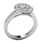 Micreation Brand New Cubic Zirconia Sterling Silver Ring Model No.MSR0137