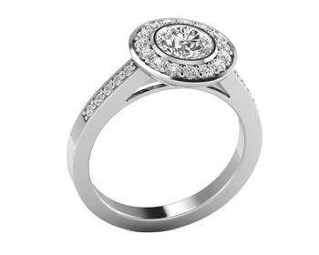 Micreation Brand New Cubic Zirconia Sterling Silver Ring Model No.MSR0137 2