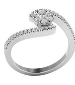 Micreation Brand New Cubic Zirconia Sterling Silver Ring Model No.MSR0138