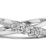 Micreation Brand New Cubic Zirconia Sterling Silver Ring Model No.MSR0139