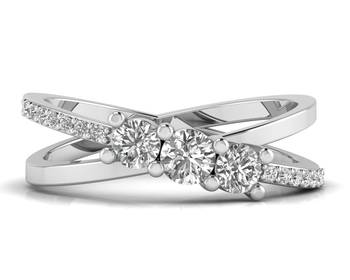 Micreation Brand New Cubic Zirconia Sterling Silver Ring Model No.MSR0139 2