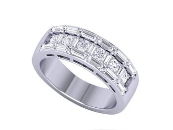Micreation Brand New Cubic Zirconia Sterling Silver Ring Model No.MSR0140 1