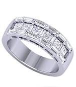 Micreation Brand New Cubic Zirconia Sterling Silver Ring Model No.MSR0140