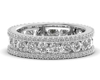 Micreation Brand New Cubic Zirconia Sterling Silver Ring Model No.MSR0141 2