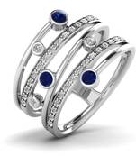 Micreation Brand New Cubic Zirconia Sterling Silver Ring Model No.MSR0149