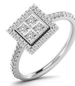 Micreation Brand New Cubic Zirconia Sterling Silver Ring Model No.MSR0152