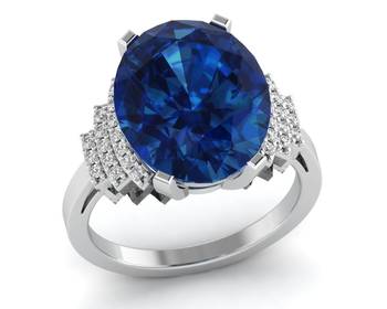Micreation Brand New Cubic Zirconia Sterling Silver Ring Model No.MSR0154 2