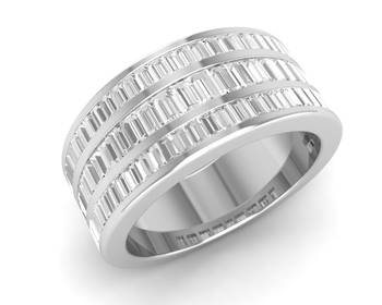 Micreation Brand New Cubic Zirconia Sterling Silver Ring Model No.MSR0158 1