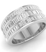 Micreation Brand New Cubic Zirconia Sterling Silver Ring Model No.MSR0158