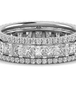 Micreation Brand New Cubic Zirconia Sterling Silver Ring Model No.MSR0159