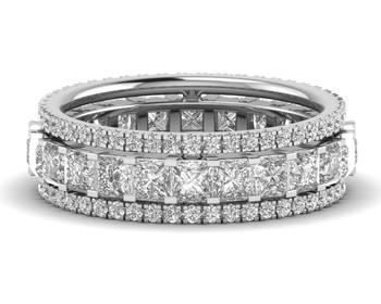Micreation Brand New Cubic Zirconia Sterling Silver Ring Model No.MSR0159 2