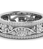 Micreation Brand New Cubic Zirconia Sterling Silver Ring Model No.MSR0160