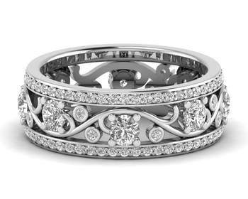 Micreation Brand New Cubic Zirconia Sterling Silver Ring Model No.MSR0160 2