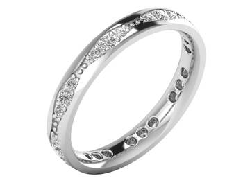 Micreation Brand New Cubic Zirconia Sterling Silver Ring Model No.MSR0163 1