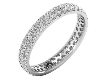 Micreation Brand New Cubic Zirconia Sterling Silver Ring Model No.MSR0166 1